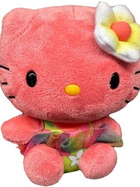 Ty Sanrio Pink Hello Kitty with Flower And Tutu